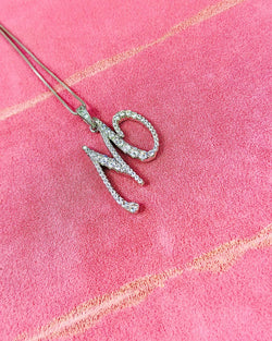 M alphabet pendant