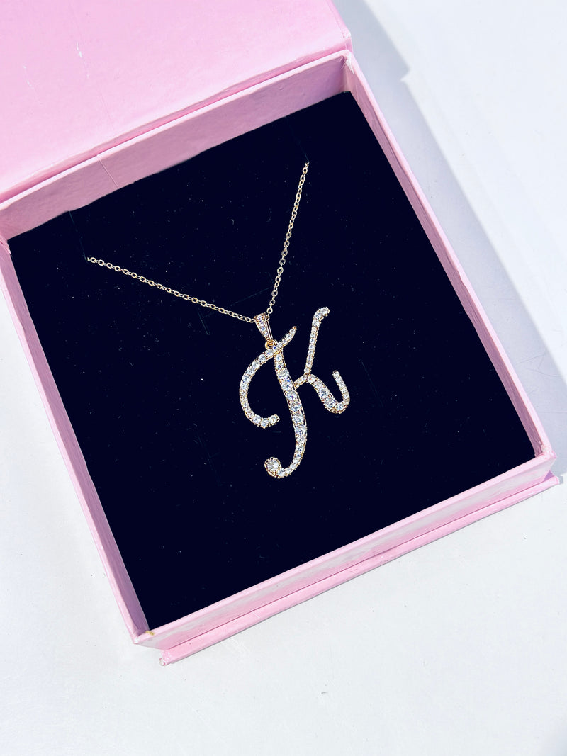 K alphabet pendant
