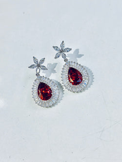 Riley Earrings ( Ruby )