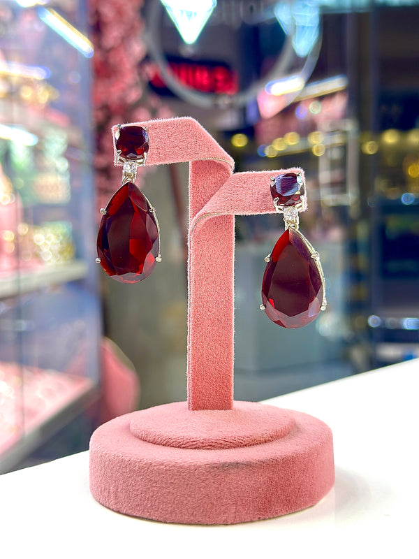 Fiona earrings ( plum )