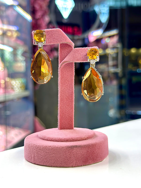 fiona earrings ( champagne )