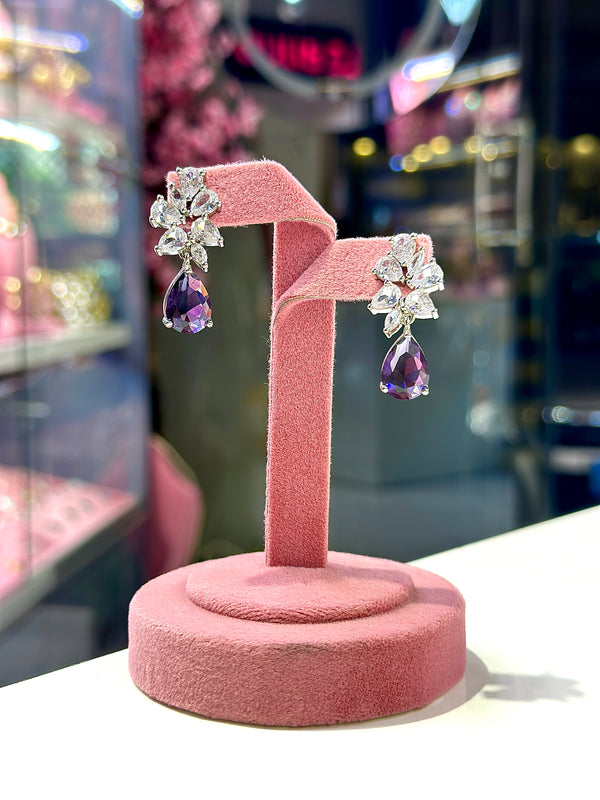 giselle earrings ( purple )
