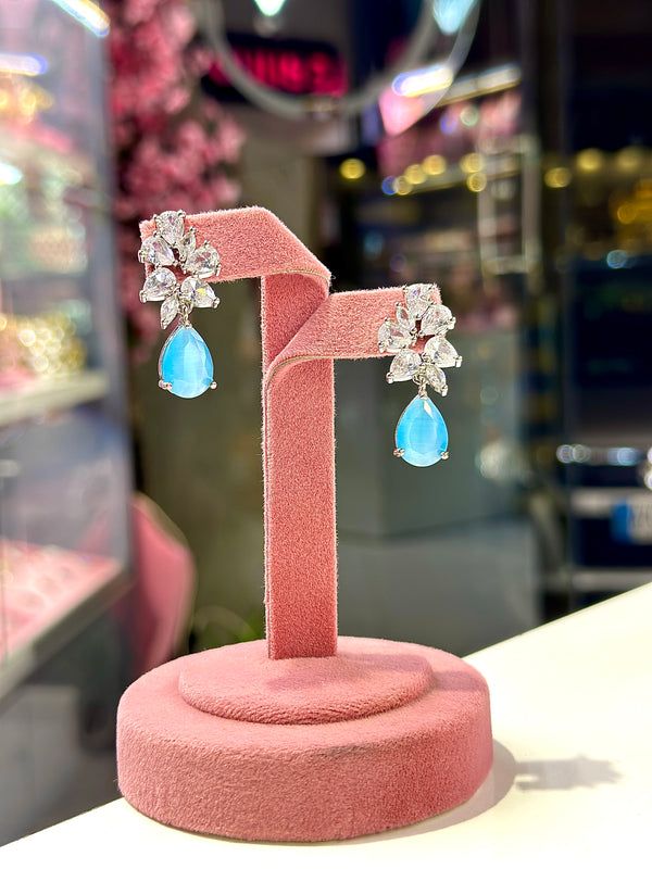giselle earrings ( blue )
