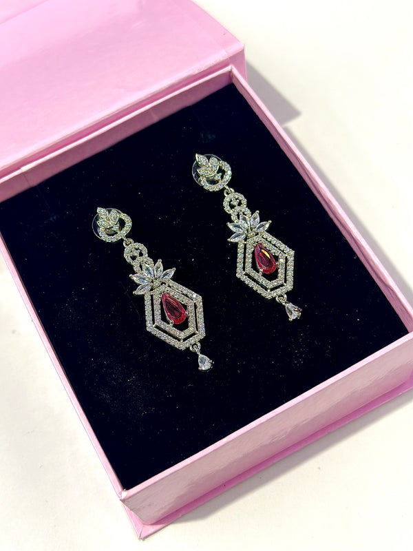 Mylah Earrings ( Red )