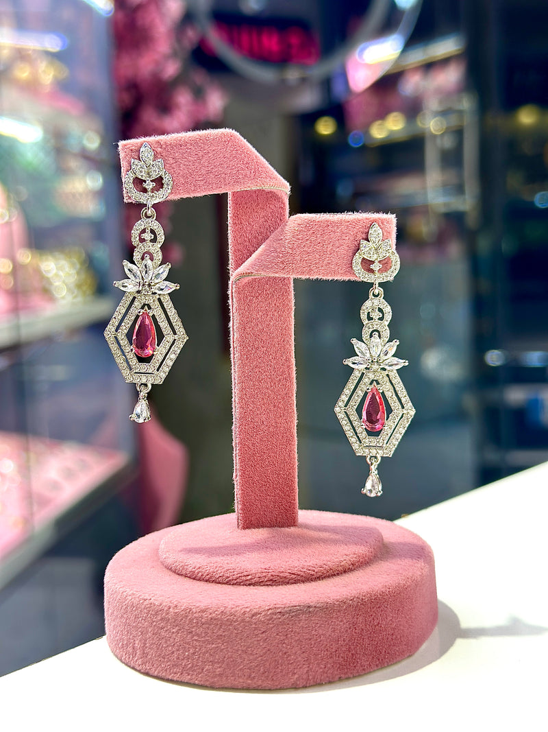 Mylah Earrings ( Red )