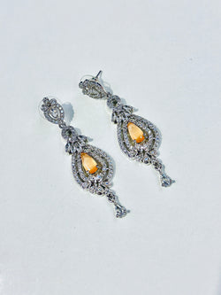 Demi earrings ( peach )