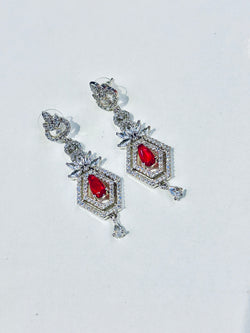 Mylah Earrings ( Red )