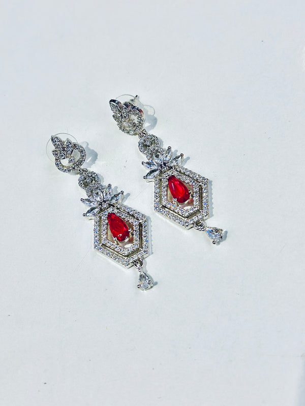 Mylah Earrings ( Red )