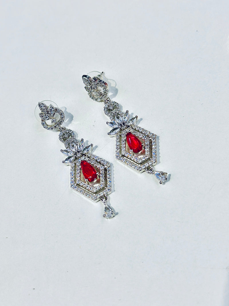 Mylah Earrings ( Red )