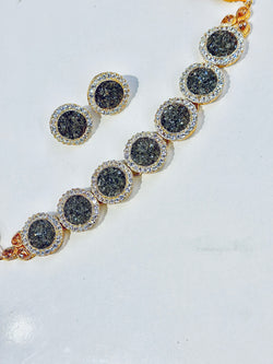 Sania Choker Set ( Grey )