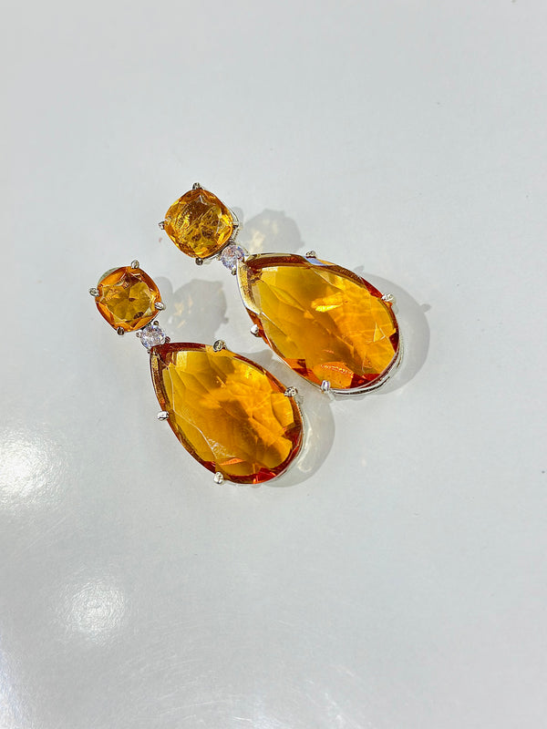 fiona earrings ( champagne )