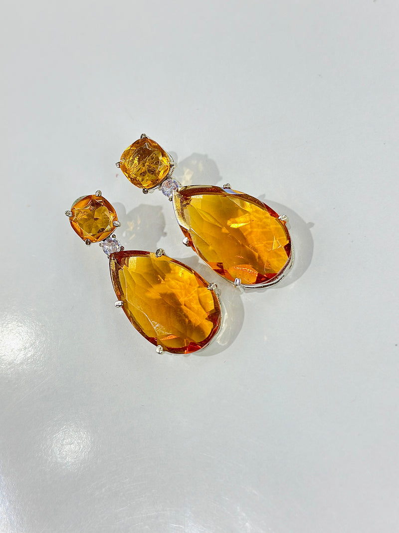 fiona earrings ( champagne )