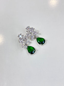 giselle earrings ( emerald )