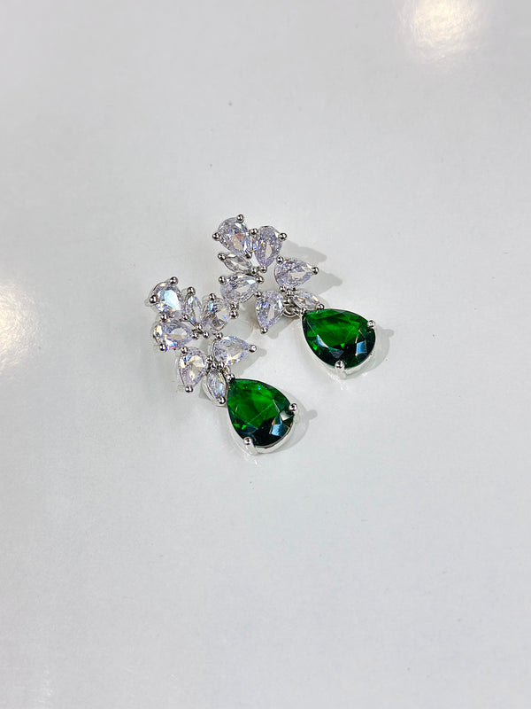 giselle earrings ( emerald )