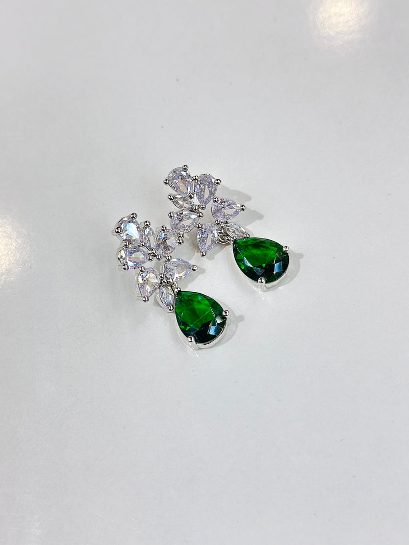giselle earrings ( emerald )