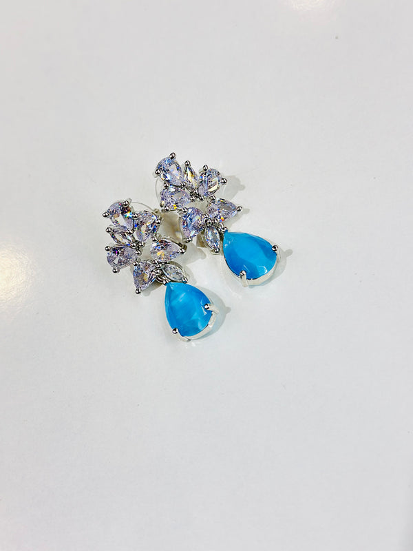 giselle earrings ( blue )