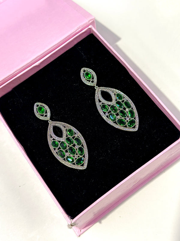 katalina earrings ( emerald )