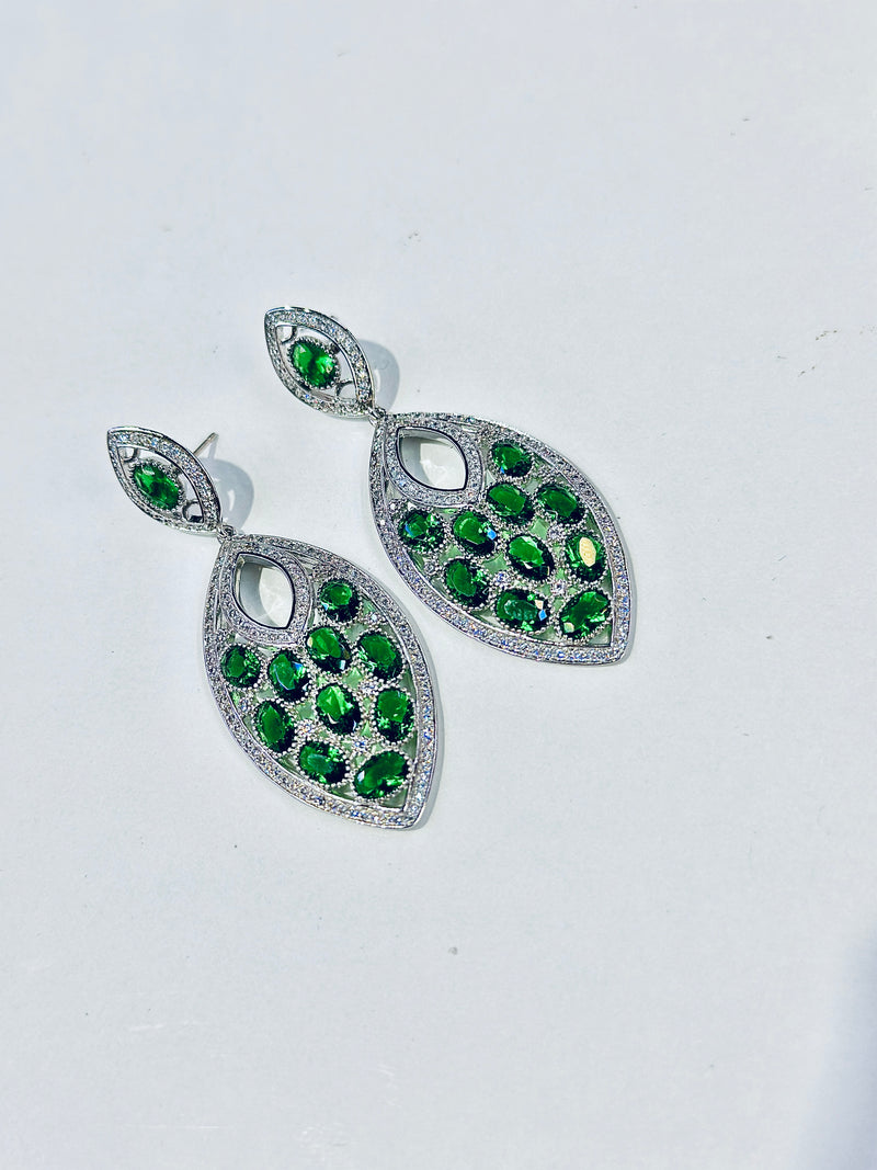 katalina earrings ( emerald )