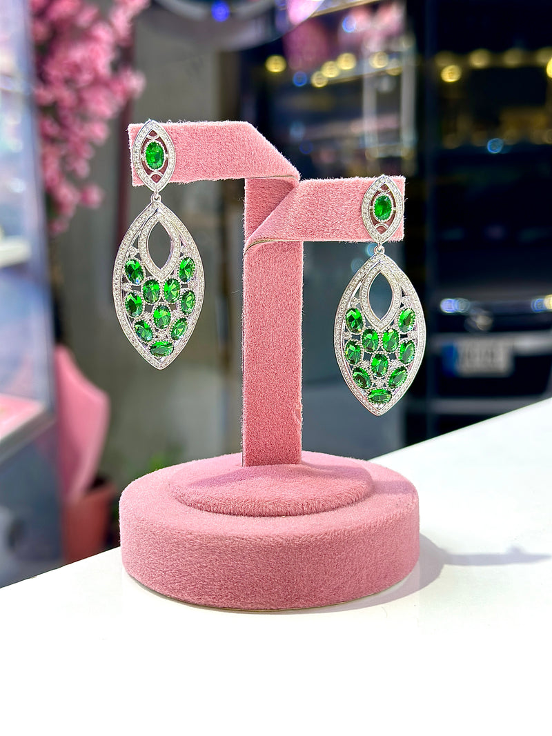 katalina earrings ( emerald )