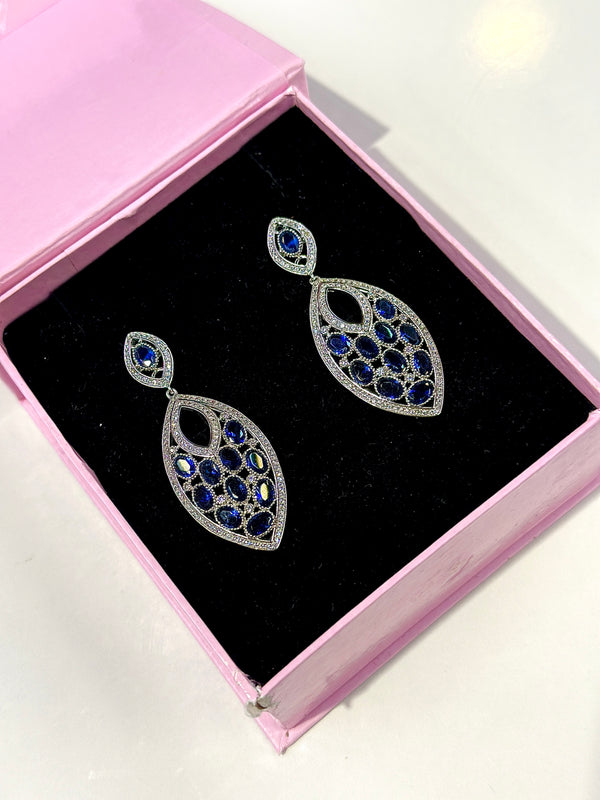 katalina earrings ( sapphire )