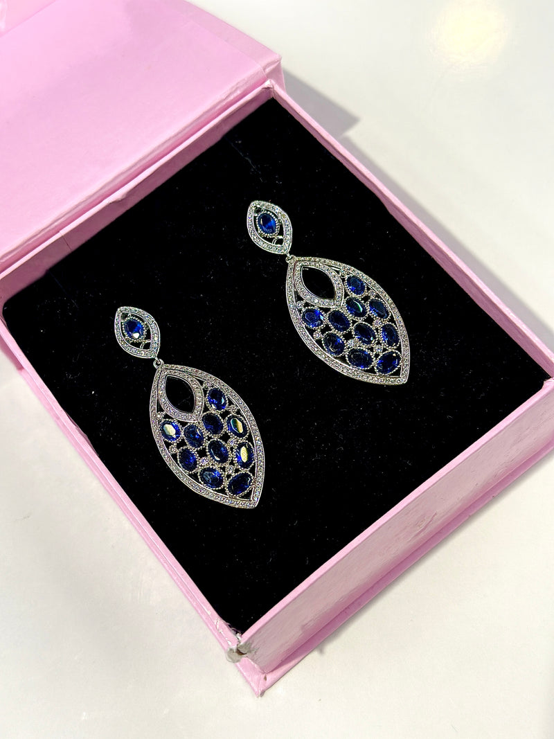 katalina earrings ( sapphire )