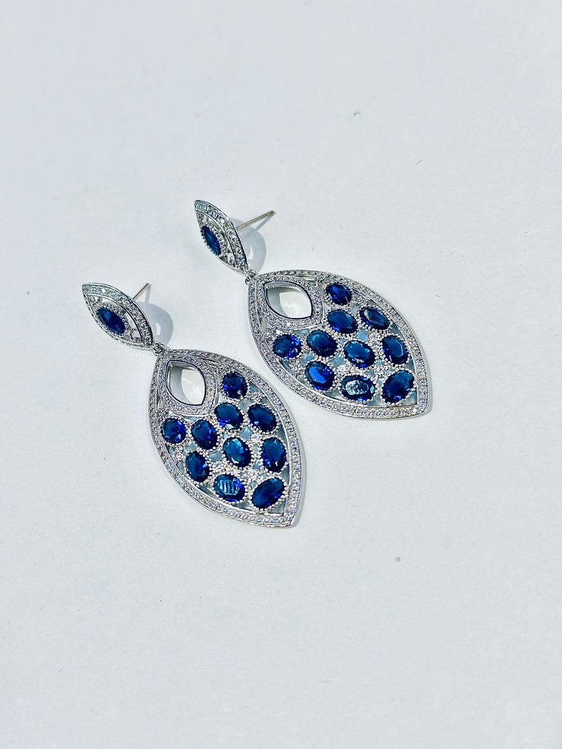 katalina earrings ( sapphire )