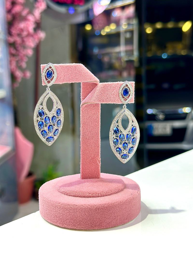 katalina earrings ( sapphire )