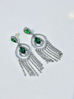 bianca earrings ( emerald )