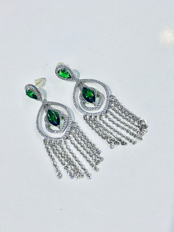 bianca earrings ( emerald )