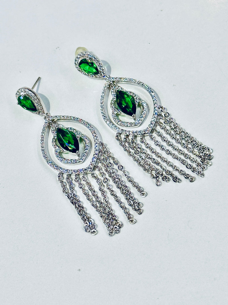 bianca earrings ( emerald )