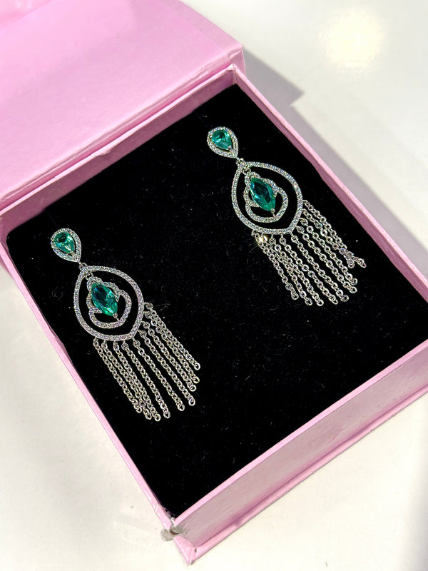 bianca earrings ( teal )