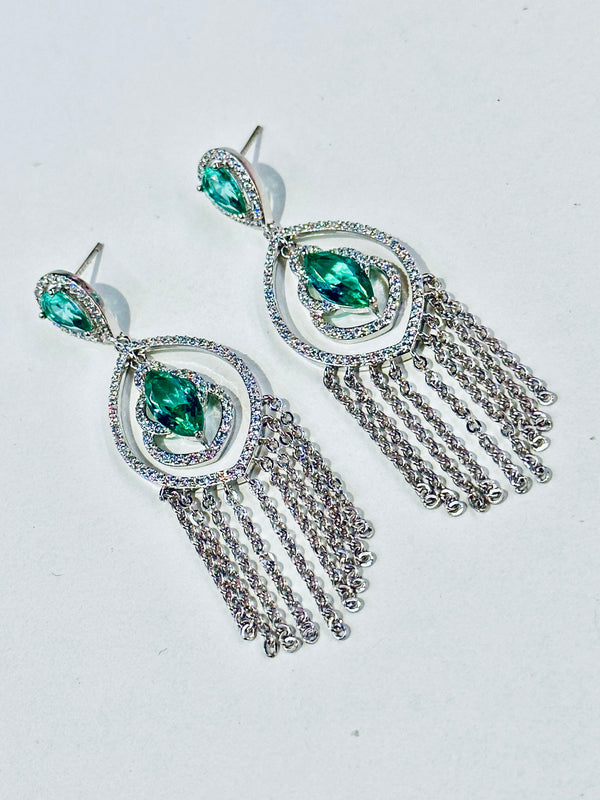 bianca earrings ( teal )