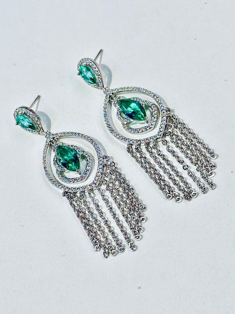 bianca earrings ( teal )