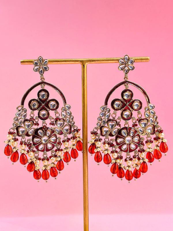Nora Kundan earrings