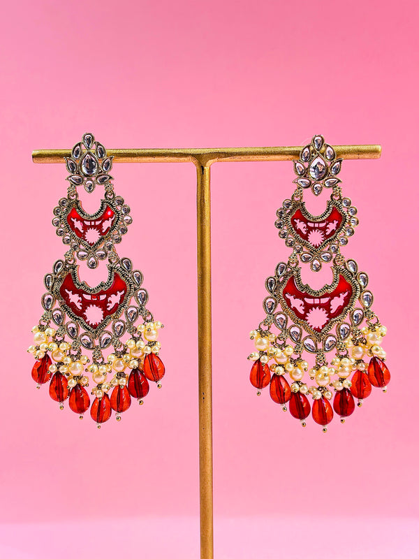 mohabat kundan earrings
