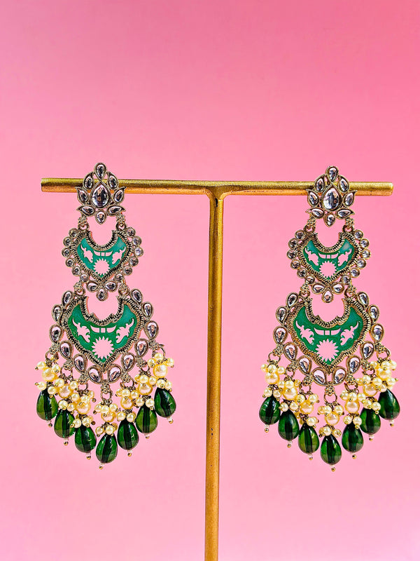 mohabat kundan earrings