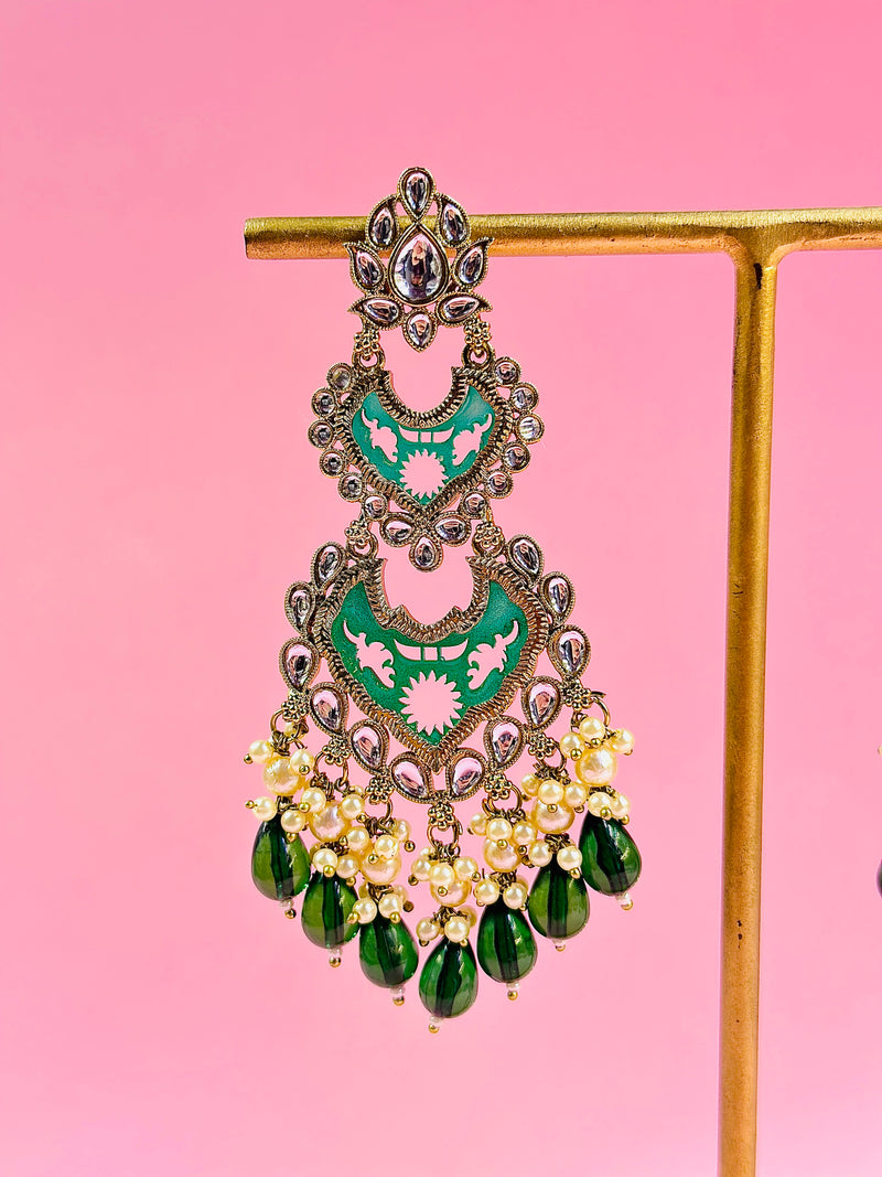 mohabat kundan earrings
