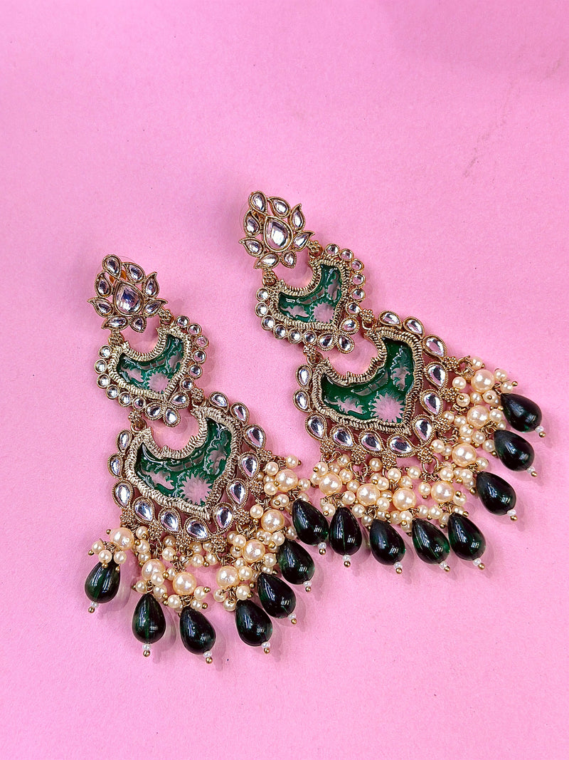 mohabat kundan earrings