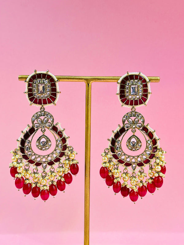 kiran kundan earrings