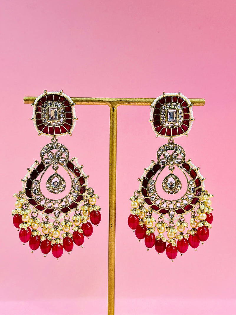 kiran kundan earrings