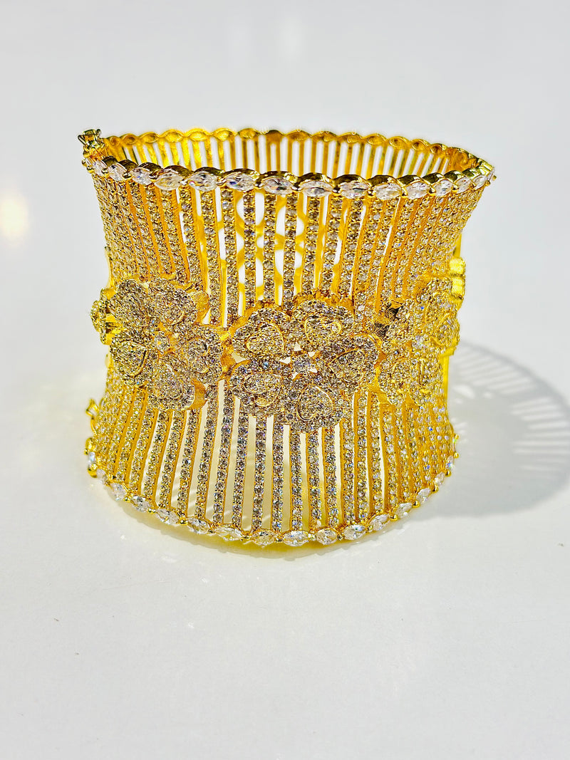 Kaylee Designer handcuff  ( Gold Plated )