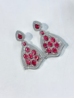 Marta Earrings ( Ruby )