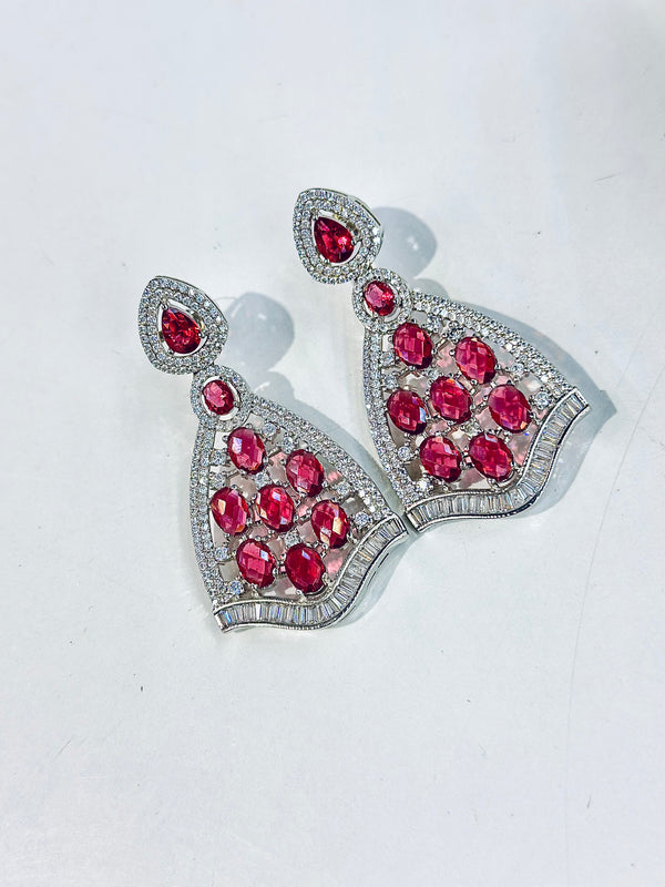 Marta Earrings ( Ruby )