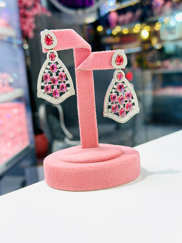 Marta Earrings ( Ruby )