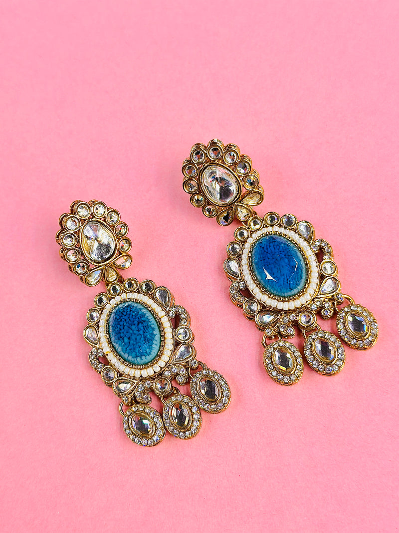 chanda kundan earrings