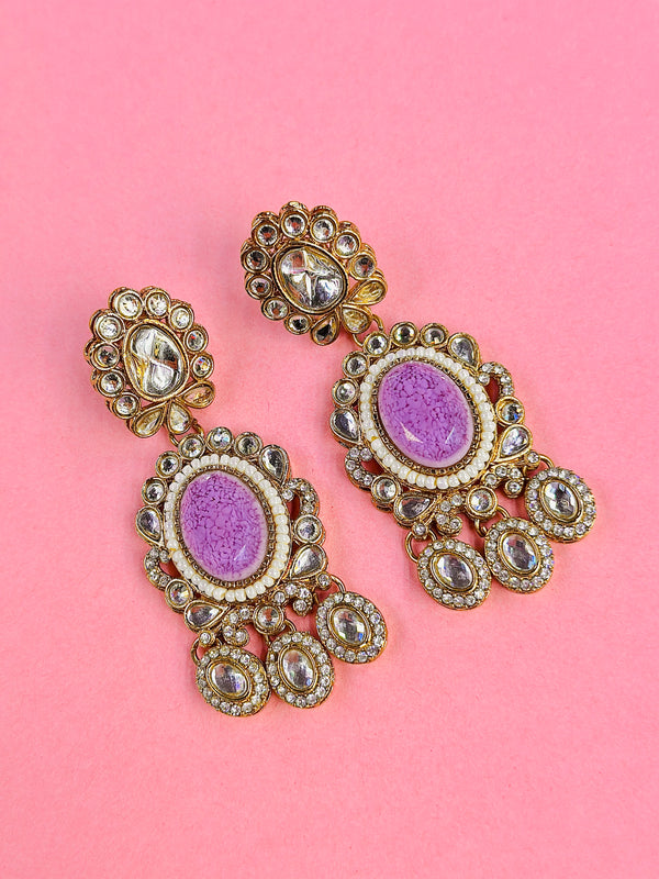 chanda kundan earrings