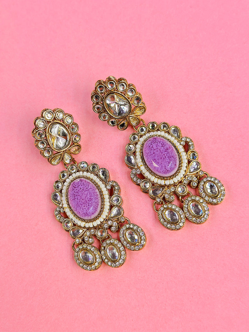 chanda kundan earrings