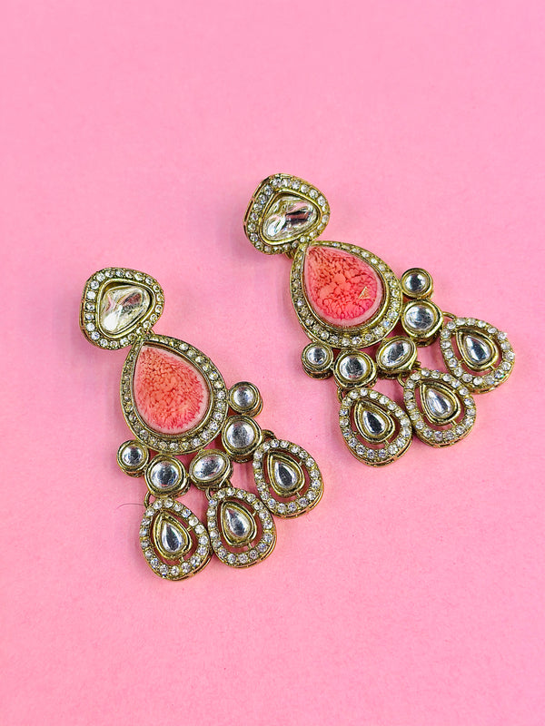 hoor kundan earrings