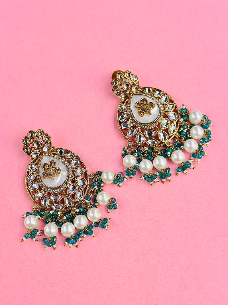 mehar kundan earrings