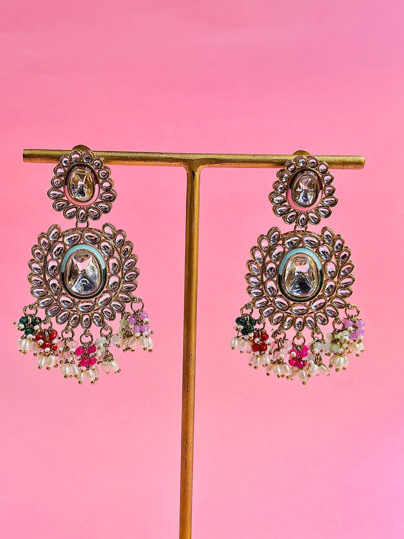 arti kundan earrings